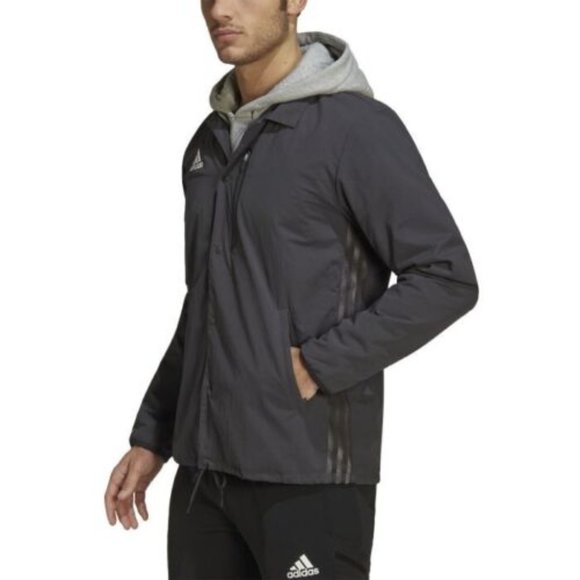 Vancouver Whitecaps FC adidas‎ Jacket Gray Size Medium MLS Anthem Full-Snap Vest - Picture 5 of 13